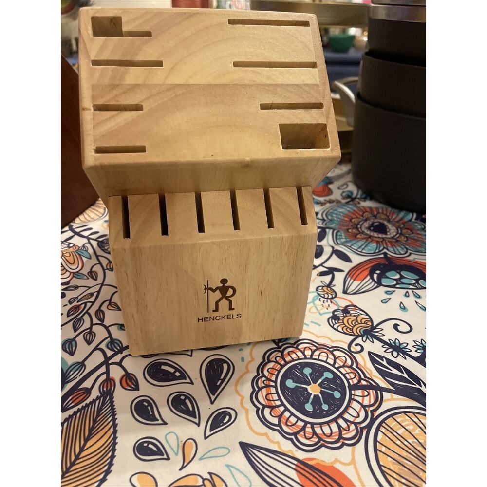 J.A. Henckels International Knife Block 14 Slot Wood Wooden Kitchen Block Only